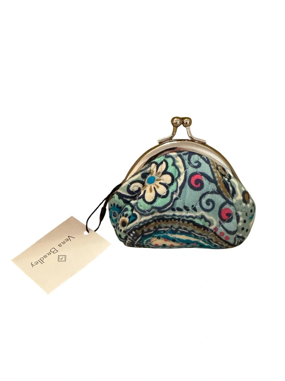 Vera Bradley Mini Maddalena Paisley Kisslock Coin Pouch RETIRED